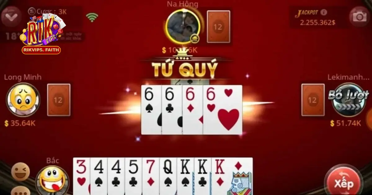 Luật sử dụng Tứ Quý trong Tiến Lên