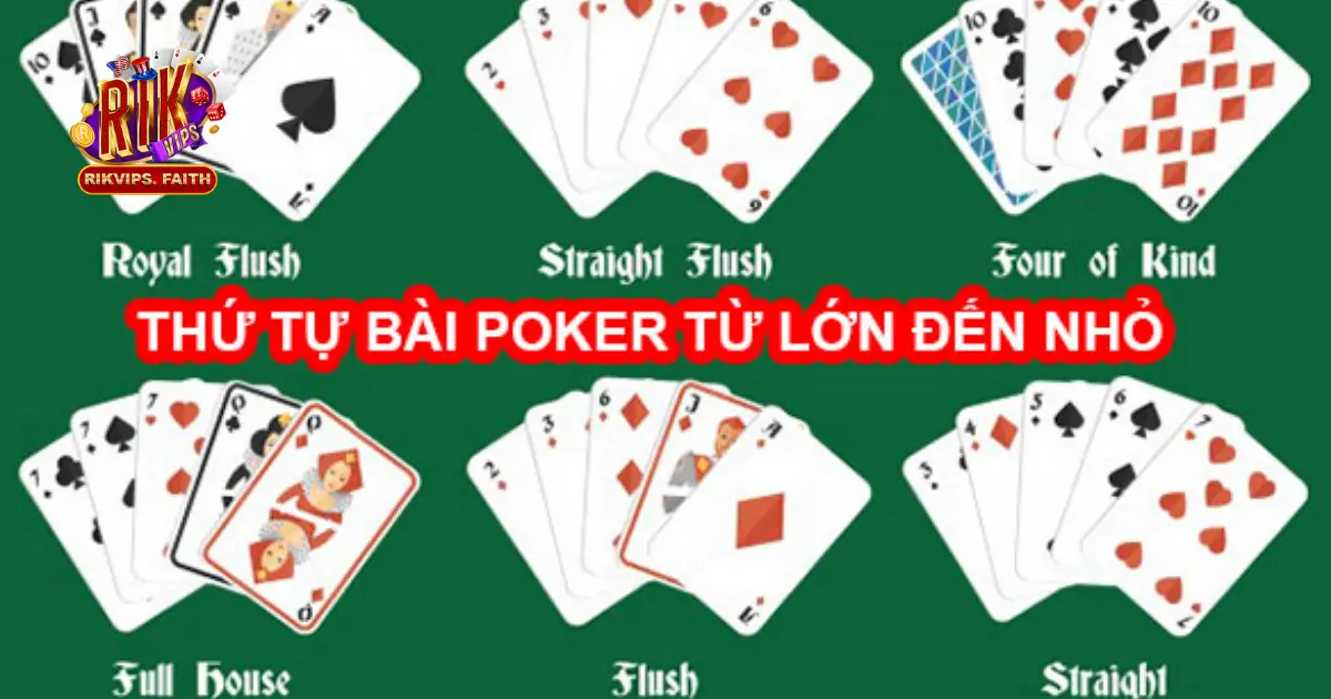 Xếp Hạng Bài Poker - Bảng Thứ Tự Chi Tiết Trên Rikvip 4 Tứ quý (Four of a Kind) - Khi nào nên tố tất tay?