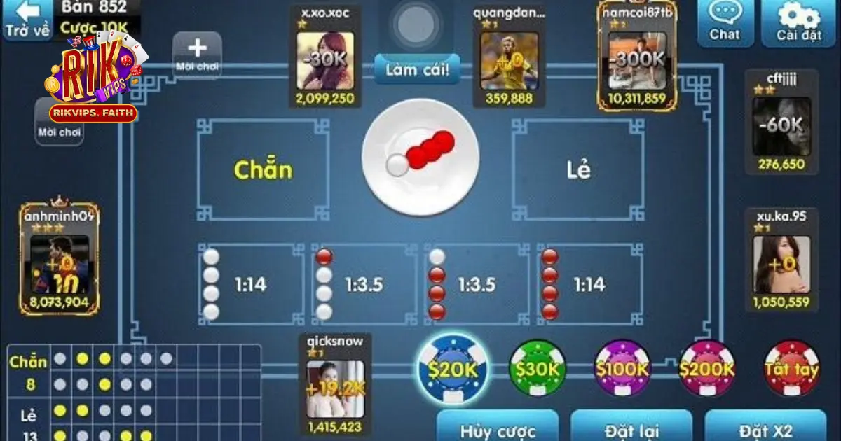 Xóc Đĩa Online - Hướng Dẫn Chơi Và Đặt Cược Trên Rikvip 4 Cách đặt cược và quản lý vốn hiệu quả